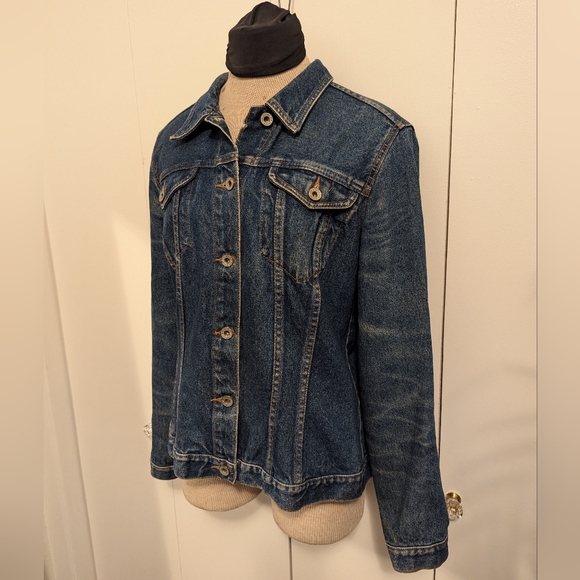 For Joseph Denim Jacket - Blue Jean Button Up Coat - Medium - Picture 3 of 11